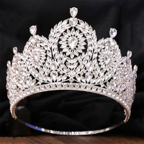 Damen Strass Tiara Hochzeit Party Strass Haar Kleid Schmuck Geburtstag Zubehör Kopfschmuck von Vsadsau
