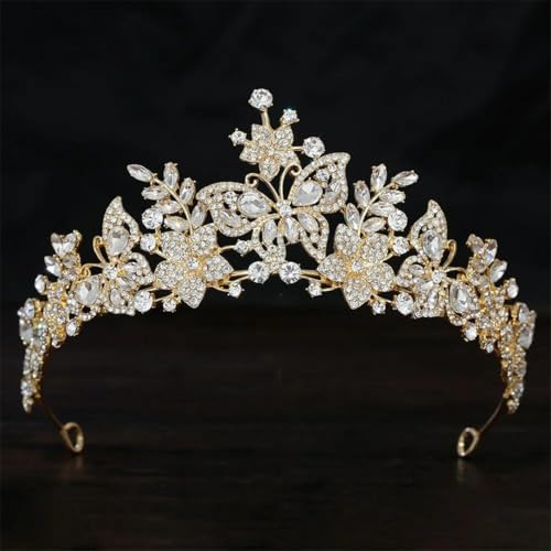 Damen Strass Tiaras Krone Hochzeit Diadem Party Haar Kleid Schmuck Zubehör Kopfschmuck von Vsadsau