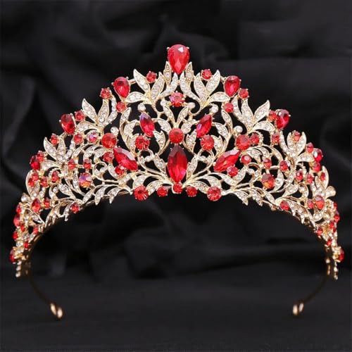 Damen Strass Tiaras Kronen Hochzeit Party Strass Diadem Haarkleid Schmuck Party Haar Kopfschmuck von Vsadsau