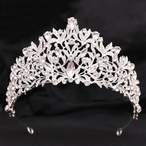 Damen Strass Tiaras Kronen Hochzeit Party Strass Diadem Haarkleid Schmuck Party Haar Kopfschmuck von Vsadsau