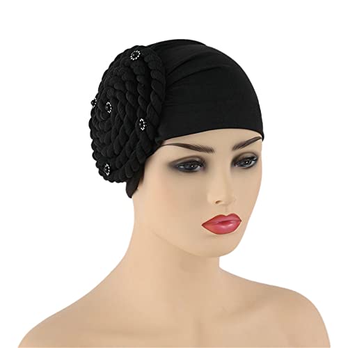 Diamonds Braids Turban Hut Frauen Muslimisches Kopftuch Haube Hijabs Kopfwickel afrikanische Kopfbedeckung von Vsadsau