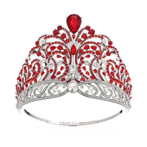Frauen Hochzeit Krone Geburtstag Strass Tiara Kopfschmuck Verstellbare Brautkrone Hochzeit Party Kronen von Vsadsau