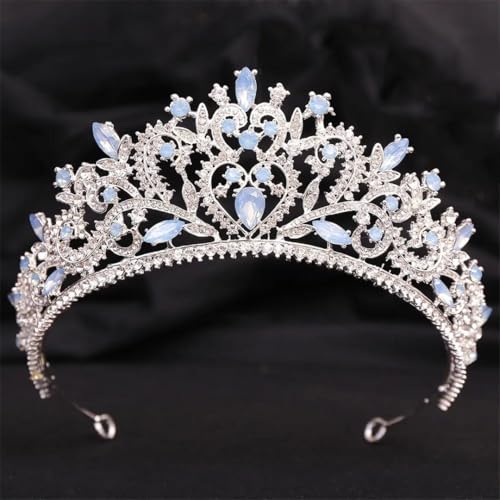 Frauen Rinestone Braut Tiaras Krone Strass Festzug Abschlussball Diadem Hochzeit Haar Kleid Zubehör von Vsadsau