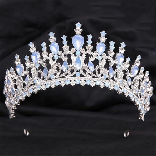 Frauen Rinestone Braut Tiaras Krone Strass Festzug Abschlussball Diadem Hochzeit Haar Kleid Zubehör von Vsadsau