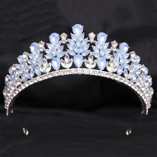 Frauen Rinestone Braut Tiaras Krone Strass Festzug Abschlussball Diadem Hochzeit Haar Kleid Zubehör von Vsadsau