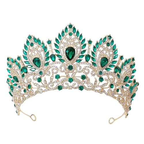 Frauenkrone Big Diadem Braut Tiara Kronen für Frauen Braut Hochzeit Party Kopfschmuck Haarschmuck Frauenkrone Big Diadem Braut Tiara Kronen für Frauen Braut Hochzeit Party Kopfschmuck Haarschmuck von Vsadsau