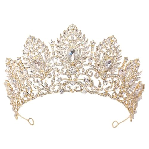 Frauenkrone Big Diadem Braut Tiara Kronen für Frauen Braut Hochzeit Party Kopfschmuck Haarschmuck Frauenkrone Big Diadem Braut Tiara Kronen für Frauen Braut Hochzeit Party Kopfschmuck Haarschmuck von Vsadsau