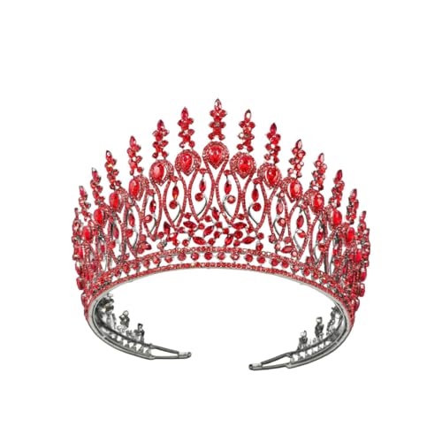 Große Krone für Damen, Kopfschmuck, europäische amerikanische übergroße Krone, galvanisierte Hochzeitskrone von Vsadsau