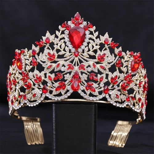 Große Strass-Hochzeitskrone für Damen, Tiara, Prinzessin, Festzug, Haar-Accessoires von Vsadsau