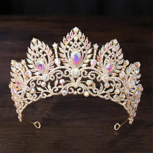 Große Strass-Tiaras für Damen, Brautschmuck, Hochzeit, Diadem Prinzessin, Party, Haarschmuck, Schmuck von Vsadsau