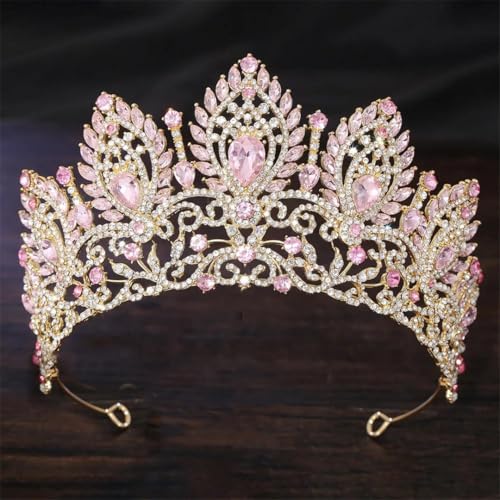 Große Strass-Tiaras für Damen, Brautschmuck, Hochzeit, Diadem Prinzessin, Party, Haarschmuck, Schmuck Große Strass-Tiaras für Damen, Brautschmuck, Hochzeit, Diadem Prinzessin, Party, Haarschmuck, Schmuck von Vsadsau