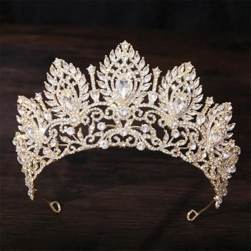 Große Strass-Tiaras für Damen, Brautschmuck, Hochzeit, Diadem Prinzessin, Party, Haarschmuck, Schmuck von Vsadsau