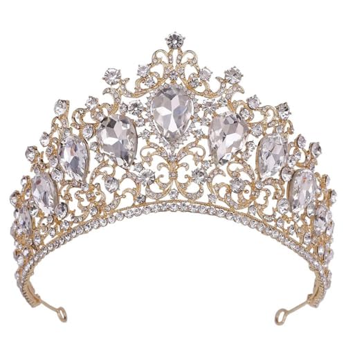 Große Tiara für Damen, Strass, für Hochzeit, Party, Brautschmuck, Haarschmuck, Hochzeits-Haar-Accessoire von Vsadsau