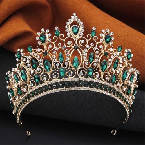 Große Tiaras für Damen, Strass-Krone, Diadem große Kopfbedeckung, Brautschmuck, Hochzeitskrone, Haarschmuck, Abschlussball, Kopfschmuck Große Tiaras für Damen, Strass-Krone, Diadem große Kopfbedeckung, Brautschmuck, Hochzeitskrone, Haarschmuck, Abschlussball, Kopfschmuck von Vsadsau