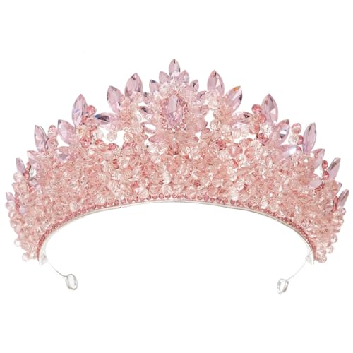 Handgefertigte Strass-Krone, Perlen, Braut-Tiara, Krone, Strass, Hochzeit, Haarschmuck, Kopfschmuck von Vsadsau
