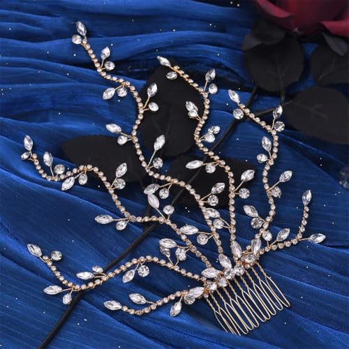 Handgefertigter Hochzeitskamm für Bräute, Haarschmuck, Party, Tiara und Kopfschmuck, Braut-Haarspangen, Hp481-G von Vsadsau