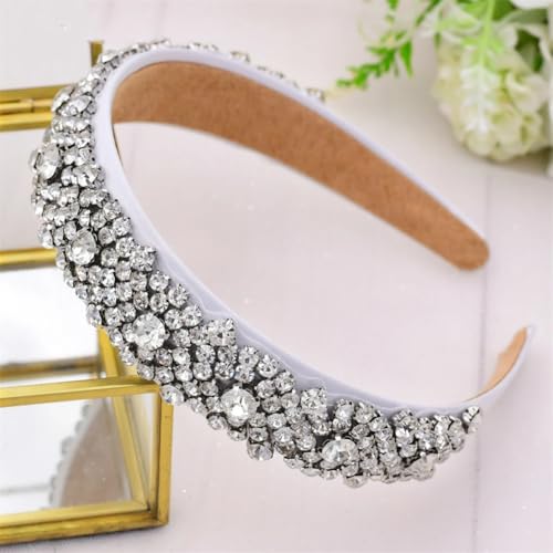 Hochzeitshaarschmuck, Braut-Tiara, Kopfschmuck, Strass-Stirnband, Hochzeitshaarschmuck, Weiß Hochzeitshaarschmuck, Braut-Tiara, Kopfschmuck, Strass-Stirnband, Hochzeitshaarschmuck, Weiß von Vsadsau