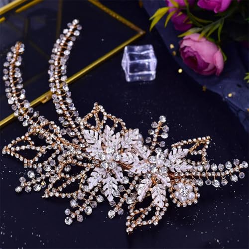 Hp254-G Brautkamm Kopfschmuck Hochzeit Haarschmuck Kamm Strass Haarspangen für Hochzeit Braut Hp254-G Brautkamm Kopfschmuck Hochzeit Haarschmuck Kamm Strass Haarspangen für Hochzeit Braut von Vsadsau