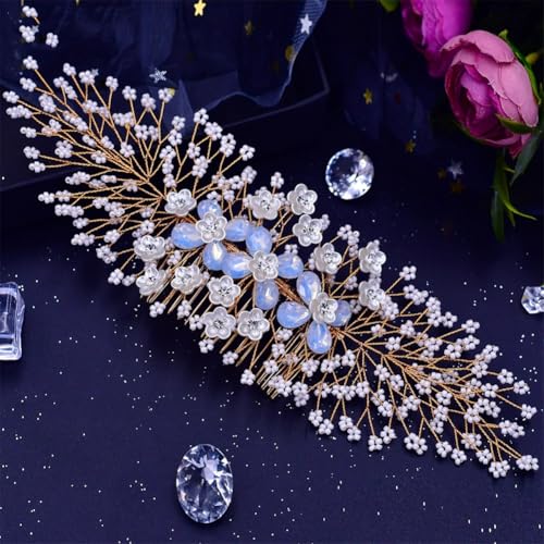 Hp279-G Brautkamm Kopfschmuck Hochzeit Haarschmuck Kamm Strass Haarspangen für Hochzeit Braut Hp279-G Brautkamm Kopfschmuck Hochzeit Haarschmuck Kamm Strass Haarspangen für Hochzeit Braut von Vsadsau