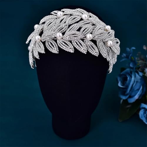 Hp411 Handgefertigtes Braut-Stirnband mit Strasssteinen, für Damen, Haarschmuck von Vsadsau