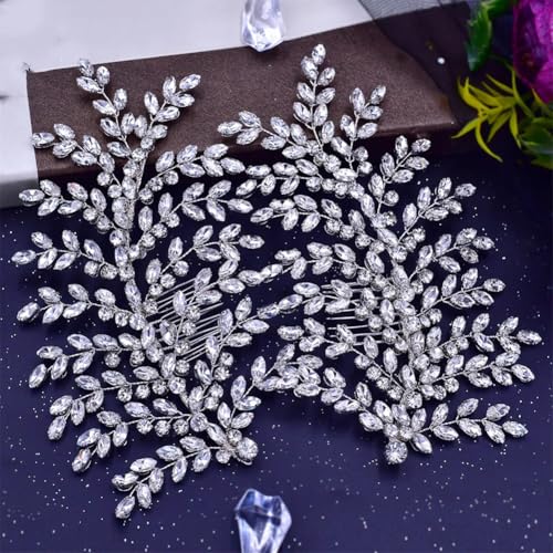 Hp432-S Brautkamm Kopfschmuck Hochzeit Haarschmuck Kamm Strass Haarspangen für Hochzeit Braut Set Hp432-S Brautkamm Kopfschmuck Hochzeit Haarschmuck Kamm Strass Haarspangen für Hochzeit Braut Set von Vsadsau