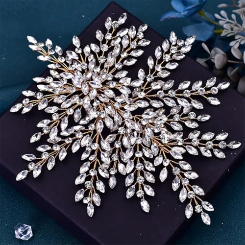 Hp438-G Braut-Kopfschmuck für Damen, Tiara, Strass, Kopfschmuck, Hochzeit, Haarschmuck, Party-Kopfschmuck Hp438-G Braut-Kopfschmuck für Damen, Tiara, Strass, Kopfschmuck, Hochzeit, Haarschmuck, Party-Kopfschmuck von Vsadsau