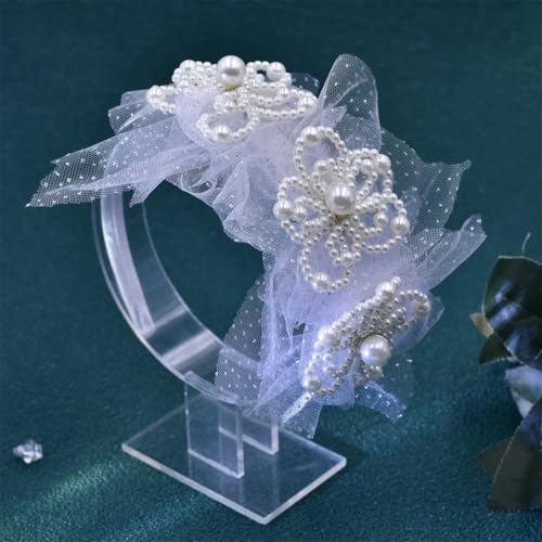 Hp693 Damen-Haarreif mit Perlen und Blumen, modischer Haarschmuck, Brautschmuck, Hochzeitsschmuck von Vsadsau