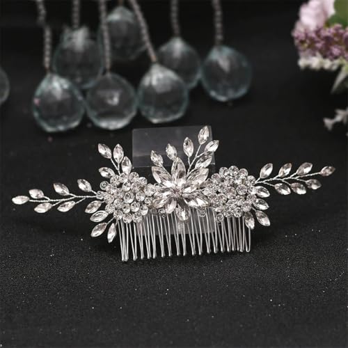Hp77 Brautkamm Kopfschmuck Hochzeit Haarschmuck Kamm Strass Haarspangen für Hochzeit Braut Hp77 Brautkamm Kopfschmuck Hochzeit Haarschmuck Kamm Strass Haarspangen für Hochzeit Braut von Vsadsau