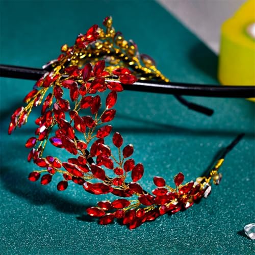 Hp868 Haarreif für Damen, Strass, Braut-Stirnband, Hochzeit, Haarschmuck, Braut-Kopfschmuck, Party-Haarreifen, Rot Hp868 Haarreif für Damen, Strass, Braut-Stirnband, Hochzeit, Haarschmuck, Braut-Kopfschmuck, Party-Haarreifen, Rot von Vsadsau