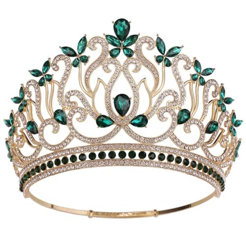 Runde Krone für Damen, Tiaras und Kronen, Brautschmuck, Hochzeit, hübscher Haarschmuck, Party, Diadem Runde Krone für Damen, Tiaras und Kronen, Brautschmuck, Hochzeit, hübscher Haarschmuck, Party, Diadem von Vsadsau