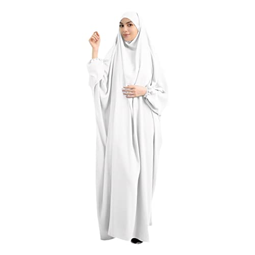 Vsadsau Frauen Muslimisches Hijab Abaya Kleid Eid Gebet Lang Full Cover Ramadan Kleid Islamisches Tuch, 1, Einheitsgröße von Vsadsau
