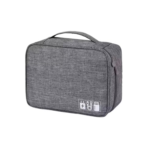 VseeboxproShop Elektronik-Reise-Organizer-Tasche, wasserdichte Aufbewahrungstasche mit zwei Reißverschlüssen, DIY-Trennwände, für Kabel, Telefon, Ladegerät, Flash-Laufwerk, Telefon, SD-Karte VseeboxproShop Elektronik-Reise-Organizer-Tasche, wasserdichte Aufbewahrungstasche mit zwei Reißverschlüssen, DIY-Trennwände, für Kabel, Telefon, Ladegerät, Flash-Laufwerk, Telefon, SD-Karte von VseeboxproShop