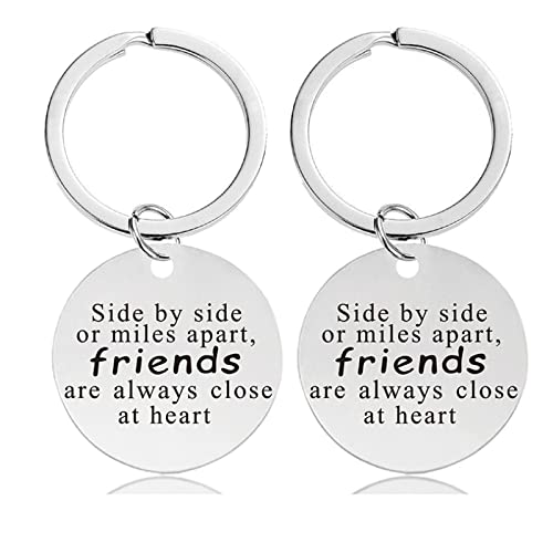 Vspek 2PCS Beste Freunde Schlüsselanhänger, BFF Schlüsselanhänger mit Gravur von Vspek