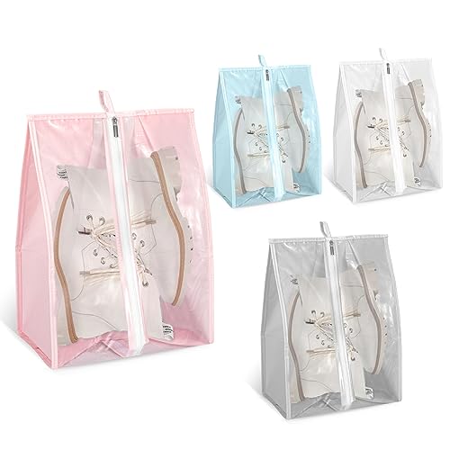 Vspek Shoe Bag Pack of 4 Travel Shoe Bags with Transparent Window, Carry Handle and Zipper, Waterproof of Storage Bag for Men Women Daily Vspek Shoe Bag Pack of 4 Travel Shoe Bags with Transparent Window, Carry Handle and Zipper, Waterproof of Storage Bag for Men Women Daily von Vspek