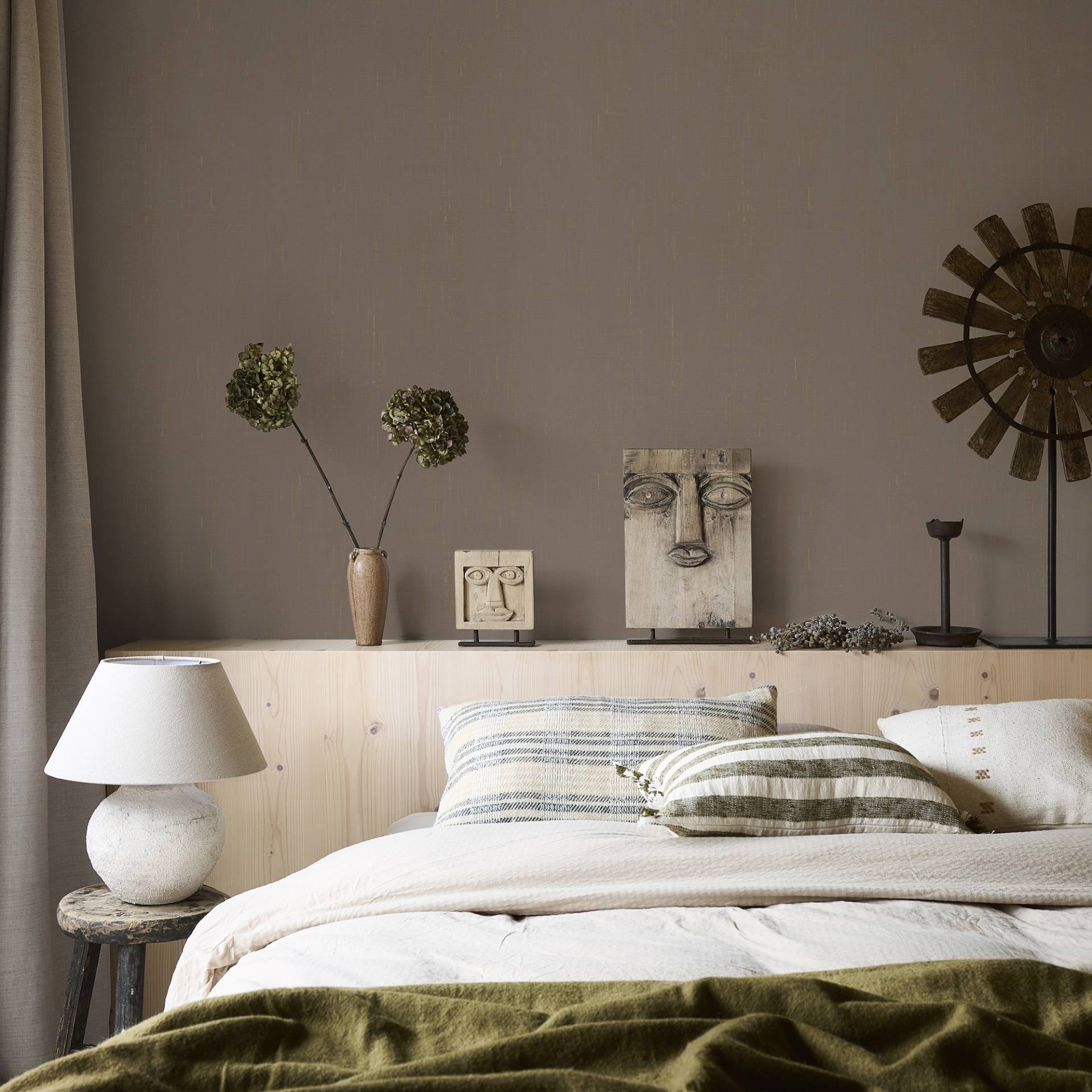 vtwonen Vliestapete "Linnen" unifarben mit Farbeinsatz geprägt Design Tapeten von Vtwonen