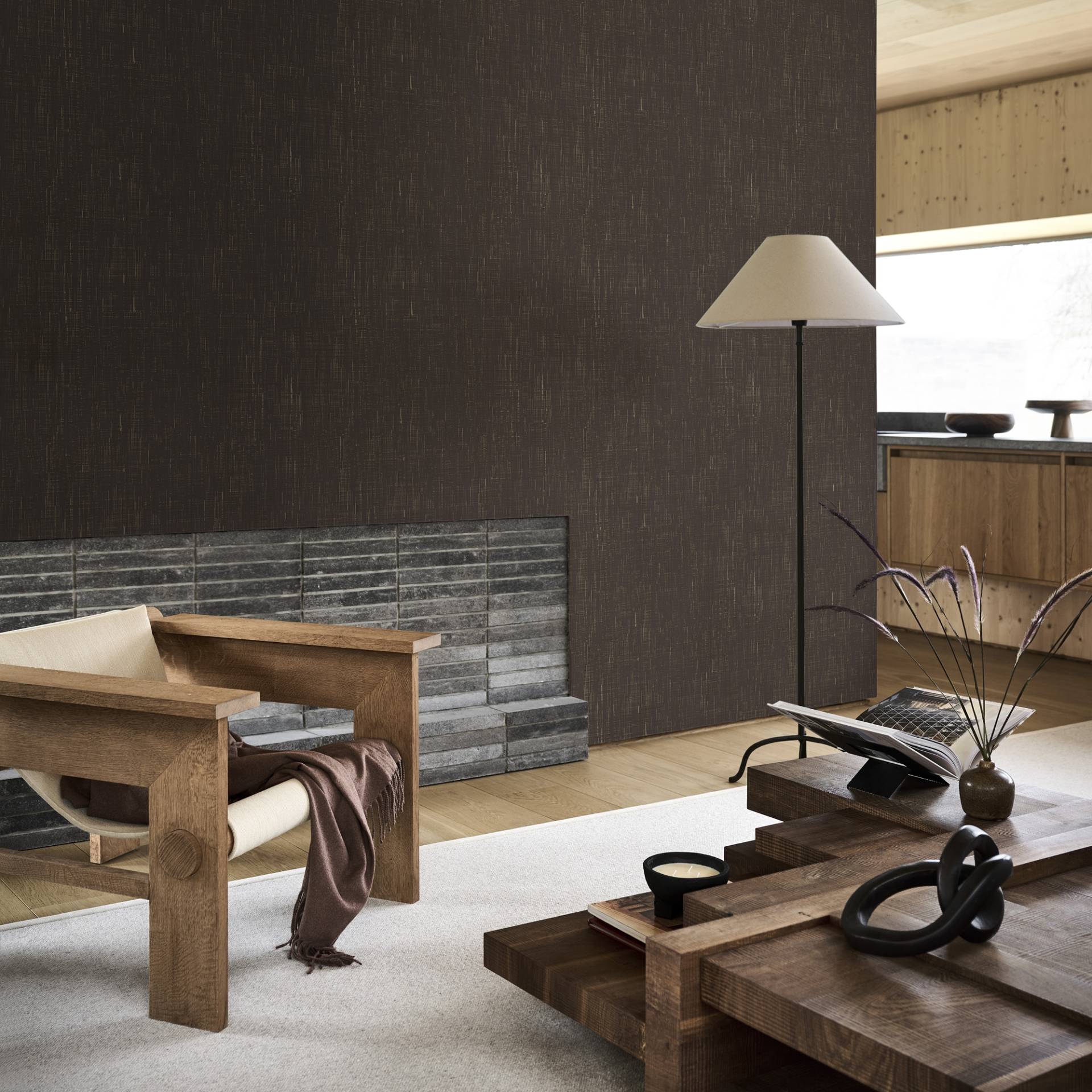 vtwonen Vliestapete "Linnen" unifarben mit Farbeinsatz geprägt Design Tapeten von Vtwonen