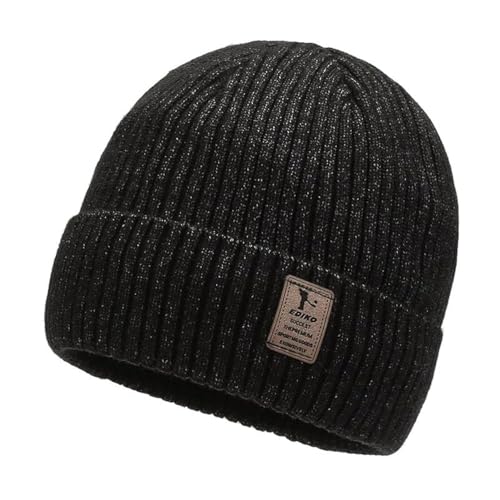 Vulevirtue Beanie Hat Strickmütze,Mütze Winter Wollmütze Strickmütze Kurz Beanie Hat Mit Fleece Futter Strick Bündchen Beanies Unisex Dehnbare Weiche Wollmütze Wintermütze Herren Damen Merino von Vulevirtue