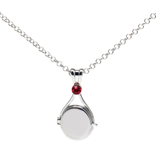 Vulevirtue Personalisierte Halskette,Meerjungfrau Kette Halskette Premium Halskette Damen Anhänger Schlüsselbein Kette Kette mit Foto Und Vielfältiges für Mama, Freundin & Frauen zum Geburtstag (Red) von Vulevirtue
