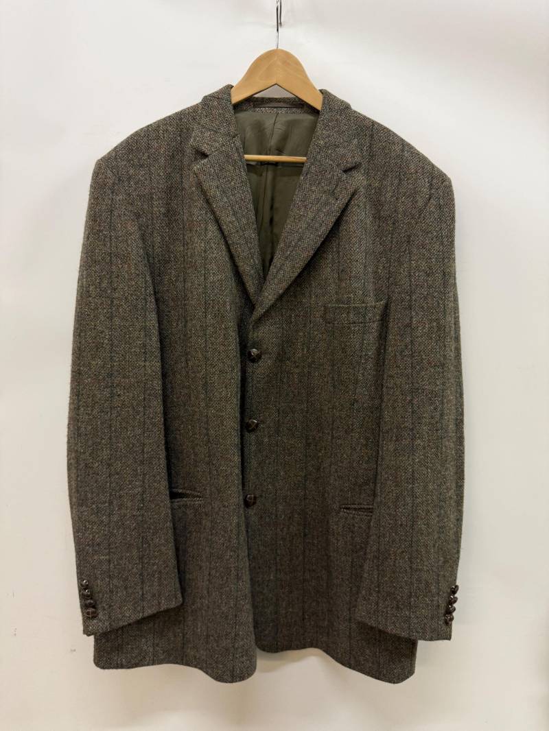 Vintage Harris Tweed Handgewebter Westbury Blazer - 100% Schurwolle Karierter Mantel Größe L von VulgarVizionar