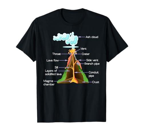 Vulkan Geologie Jungen Mädchen Vulkane T-Shirt von Vulkan Liebhaber Wissenschaft Kinder