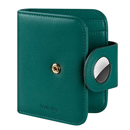 Vulkitty Damen Airtag Geldbörse Damen Kleine Geldbörse PU Leder Kompakte Geldbörse für Frauen mit RFID Schutz von Vulkitty