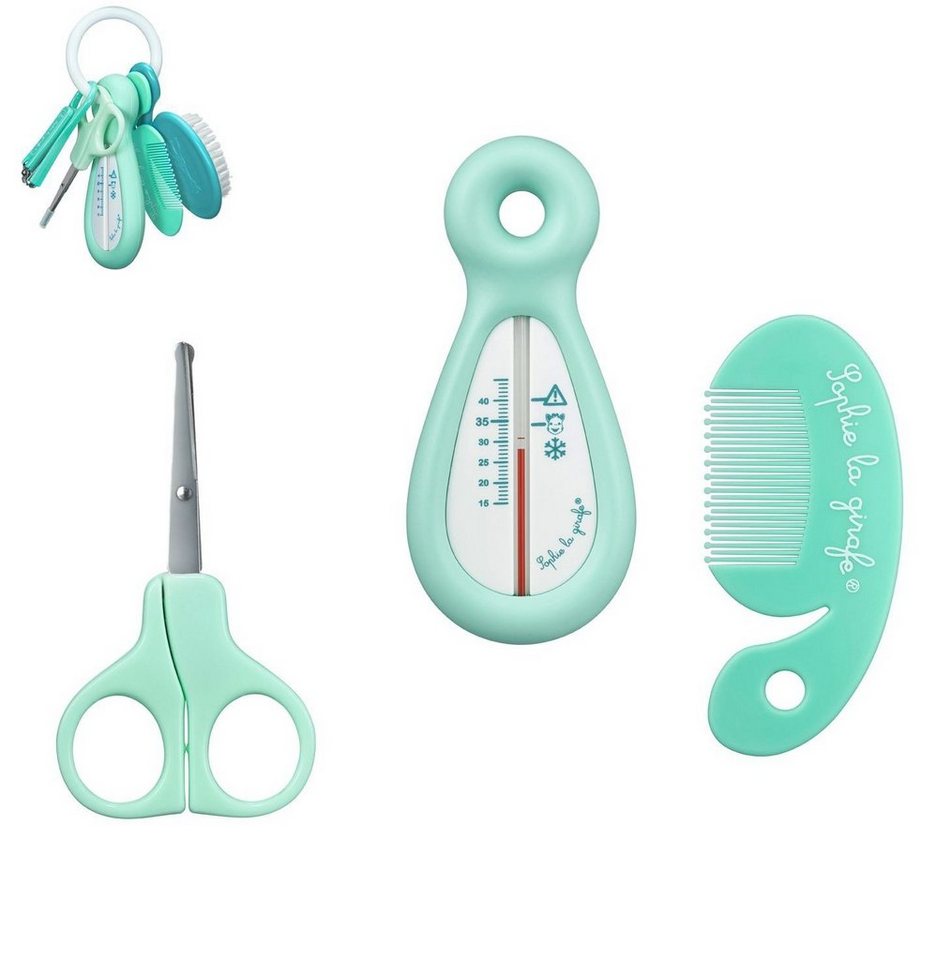 Vulli Babypflege-Set Pflegeset Sophie la Girafe, Türkis, 5 tlg. von Vulli