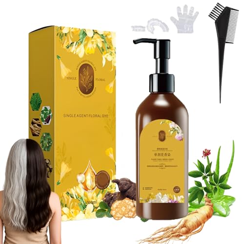 Nourishing Plant-Based Hair Color, Long-Lasting & Natural Hair Dye Shampoo for Gray Coverage, Quick & Easy Coverage for Men & Women (Chestnut Brown) von Vulvv