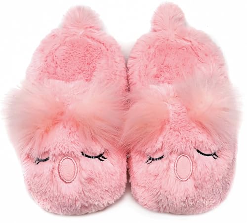 Vunavueya Hausschuhe Damen Baumwolle Pantoffeln Herren Plüsch Warme gefüttert Pantoletten Winter Bequem Hausschuh Slipper Schuhe Koalas Rosa 39/40 EU_270 von Vunavueya