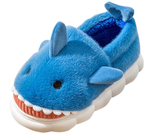 Vunavueya Hausschuhe Damen Warme gefüttert Pantoffeln Herren Winter Plüsch Hausschuh Bequem Baumwolle Slippers Schuhe Blau 39/40 EU_40-41CN von Vunavueya