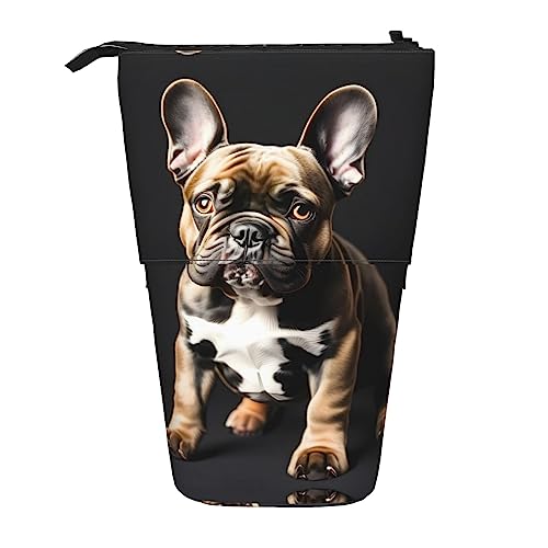 Vuoongt Federmäppchen mit aufgesetzten Ohren, französische Bulldogge, Teleskop-Schreibwaren, Aufbewahrungstasche für Zubehör, Büro, Make-up, Schwarz , Einheitsgröße Vuoongt Federmäppchen mit aufgesetzten Ohren, französische Bulldogge, Teleskop-Schreibwaren, Aufbewahrungstasche für Zubehör, Büro, Make-up, Schwarz , Einheitsgröße von Vuoongt