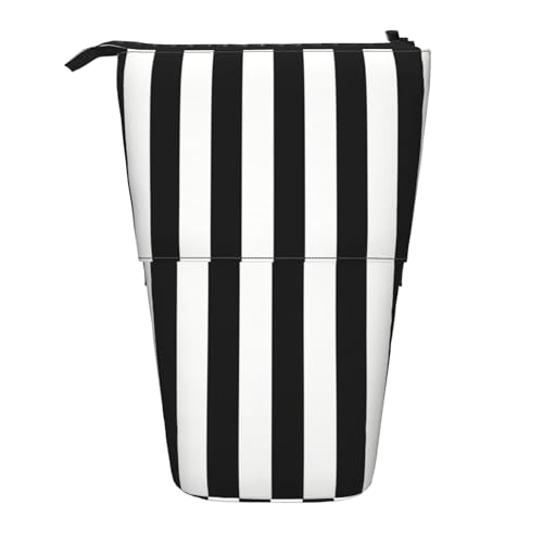 Vuoongt Stand Upblack and White Stripes Print Pencil Case Telescopic Stationery Storage Bag For Supplies Office Makeup Storage Vuoongt Stand Upblack and White Stripes Print Pencil Case Telescopic Stationery Storage Bag For Supplies Office Makeup Storage von Vuoongt