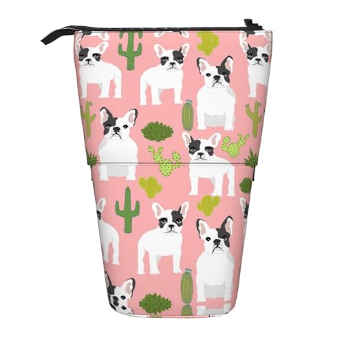 Vuoongt Stand Upcactus and Dog Print Pencil Case Telescopic Stationery Storage Bag For Supplies Office Makeup Storage Vuoongt Stand Upcactus and Dog Print Pencil Case Telescopic Stationery Storage Bag For Supplies Office Makeup Storage von Vuoongt