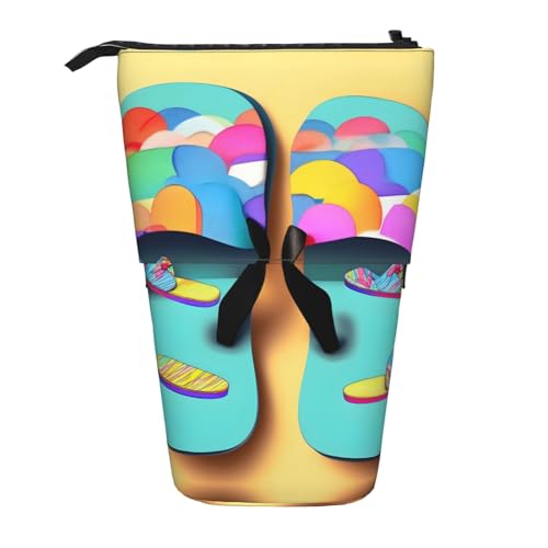 Vuoongt Stand Upfunny Flip Flops Hausschuhe Kunst Sandalen Druck Federmäppchen Teleskop Schreibwaren Aufbewahrungstasche für Zubehör Büro Make-up Aufbewahrung Vuoongt Stand Upfunny Flip Flops Hausschuhe Kunst Sandalen Druck Federmäppchen Teleskop Schreibwaren Aufbewahrungstasche für Zubehör Büro Make-up Aufbewahrung von Vuoongt