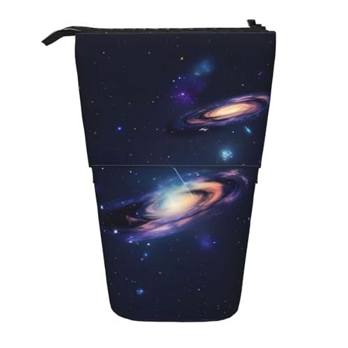 Vuoongt Stand Upgalaxy In The Universe Druck-Federmäppchen, Teleskop-Schreibwaren-Aufbewahrungstasche für Zubehör, Büro, Make-up, Aufbewahrung von Vuoongt